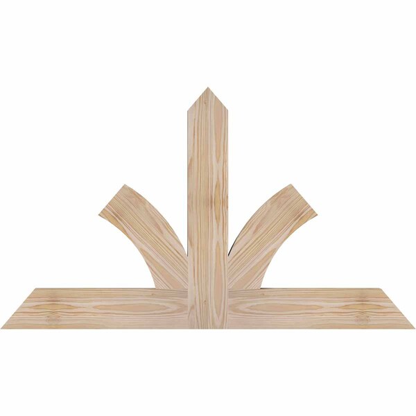 Ekena Millwork Richland Smooth Timber Gable Bracket, Douglas Fir, 36"W x 21"H x 1 1/2"D x 3 1/2"F, 14/12 Pitch GBW036X21X0204RIC00SDF - main
